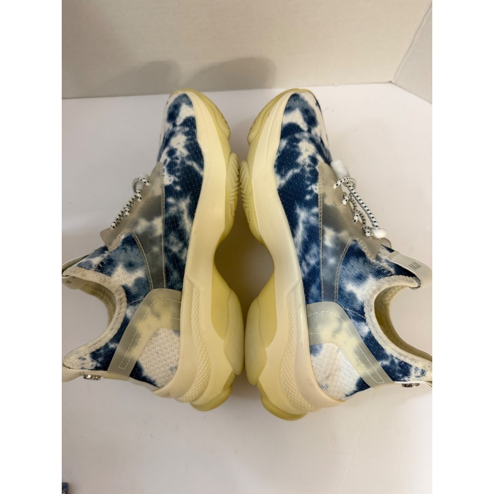 Steve Madden Myles Blue White Tie Dye Chunky Platform Sneakers Womens 8M - Picture 9 of 10